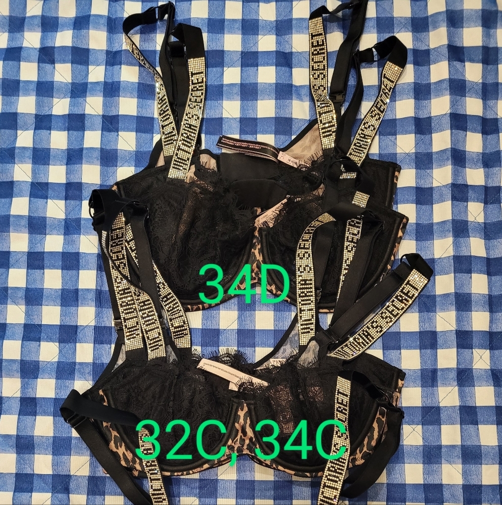 Black Leopard Victoria secret bra